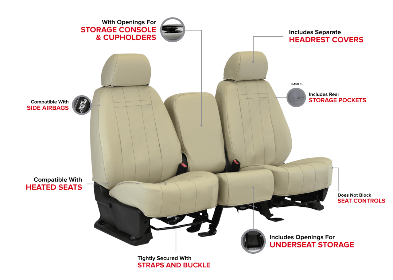 An application scenario or product detail of custom leather seat cover - Image 4