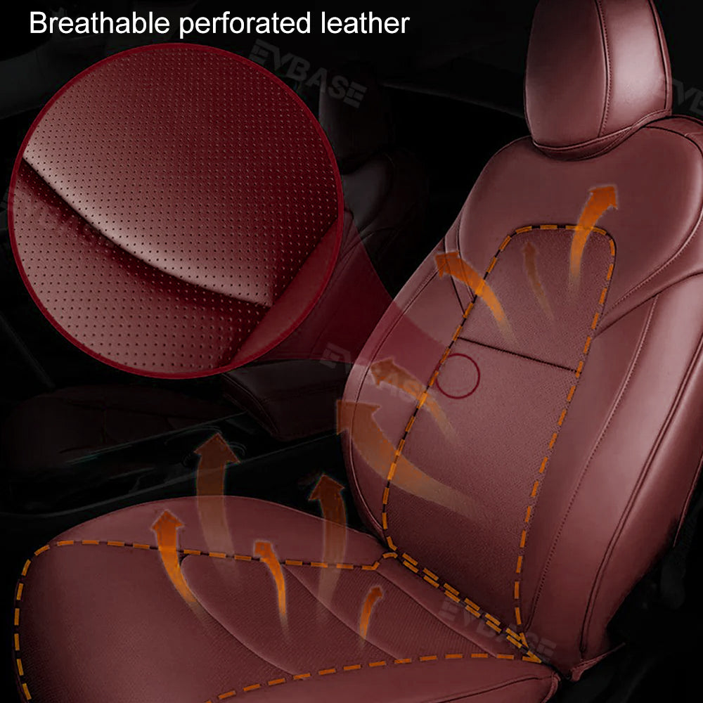 An application scenario or product detail of custom leather seat cover - Image 22
