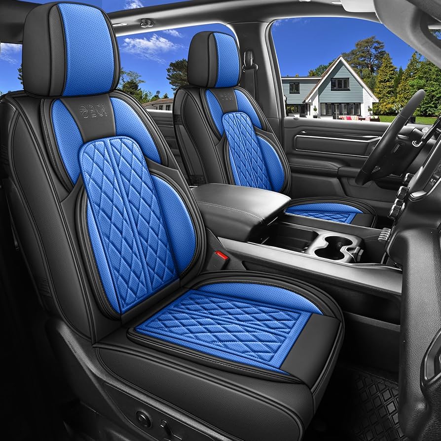 An application scenario or product detail of custom leather seat covers for trucks - Image 13