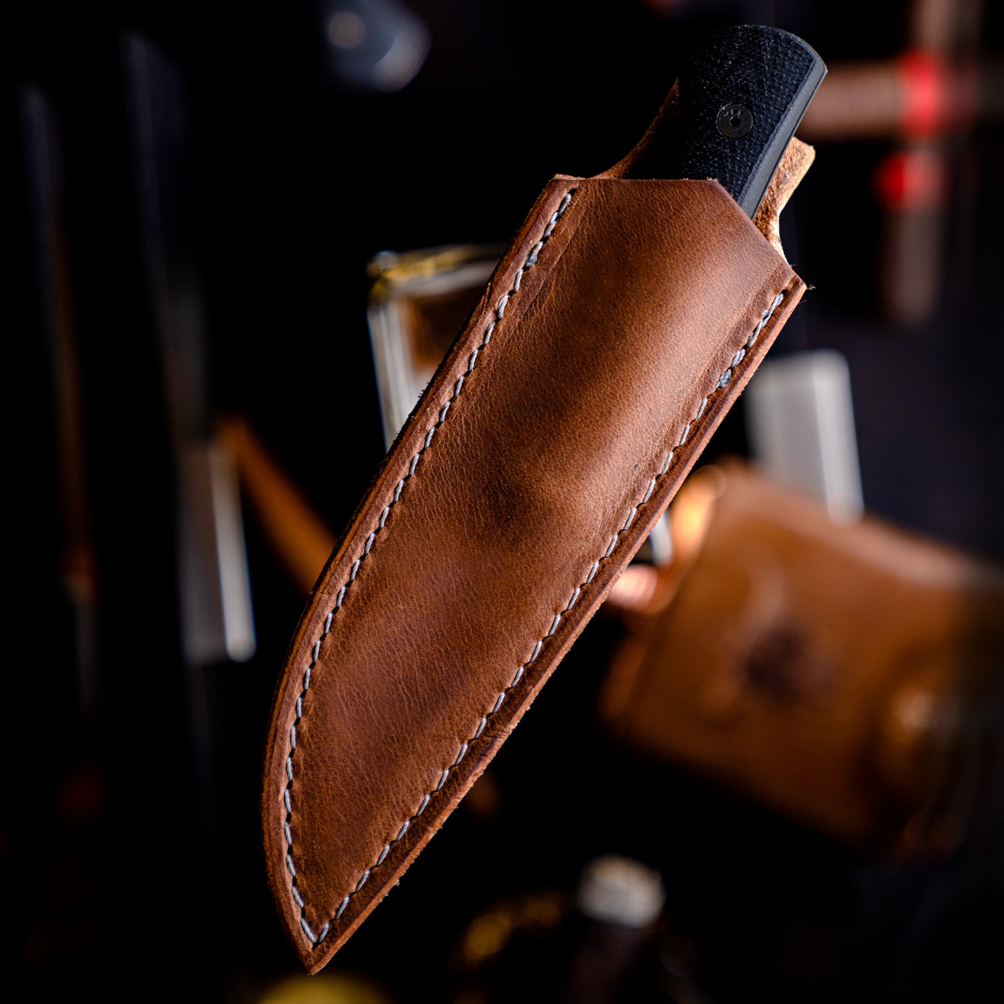 An application scenario or product detail of custom leather sheath - Image 3