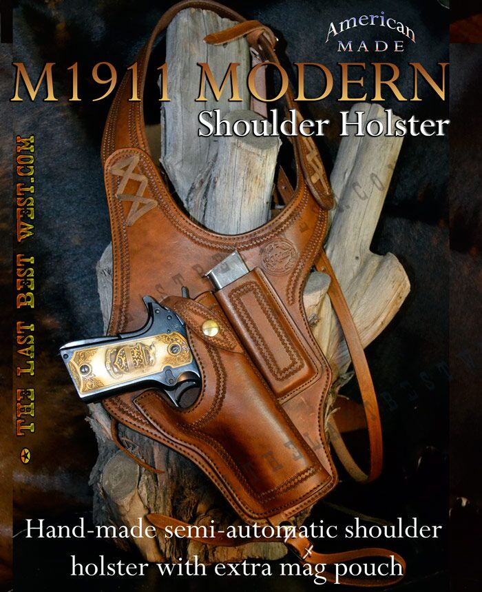 An application scenario or product detail of custom leather shoulder holster - Image 14