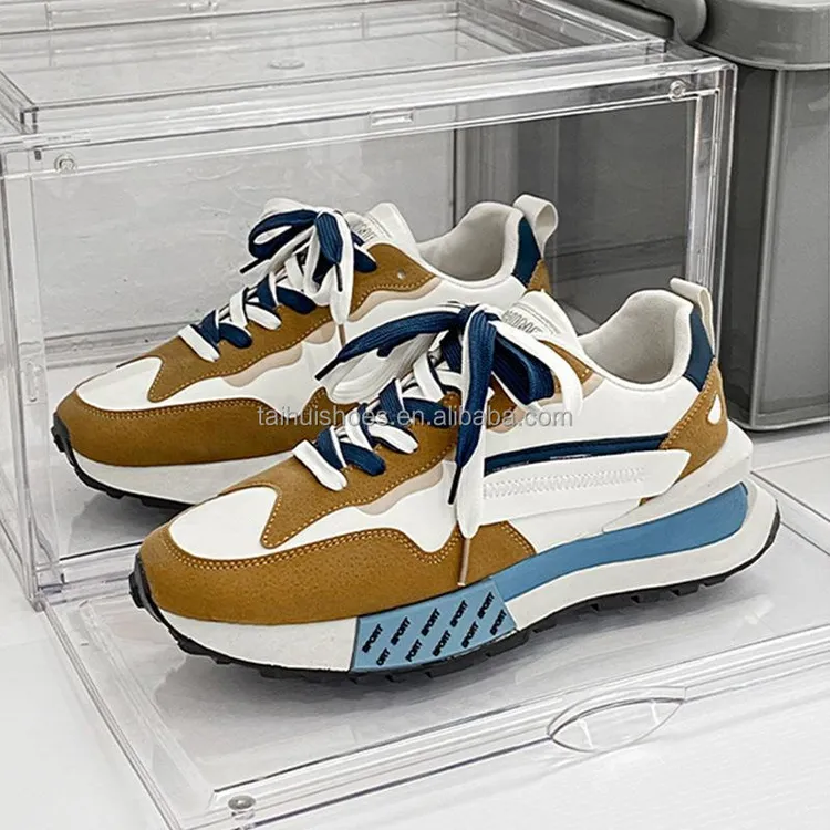 An application scenario or product detail of custom leather sneakers - Image 4