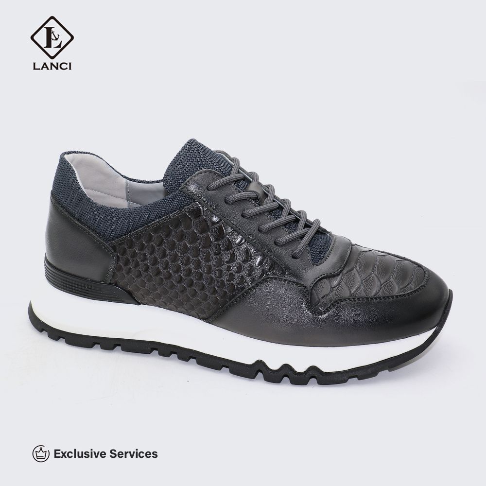 An application scenario or product detail of custom leather sneakers - Image 10
