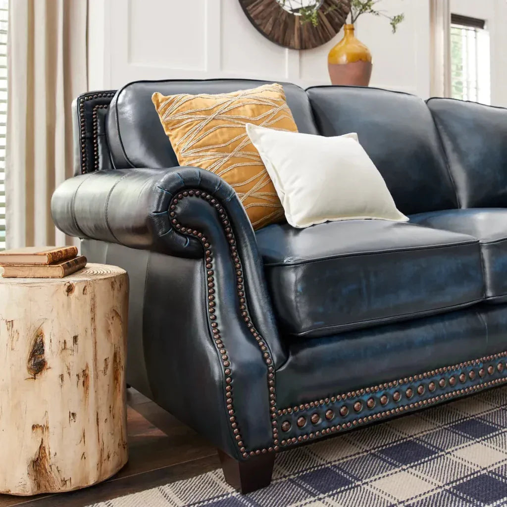 An application scenario or product detail of custom leather sofa - Image 8