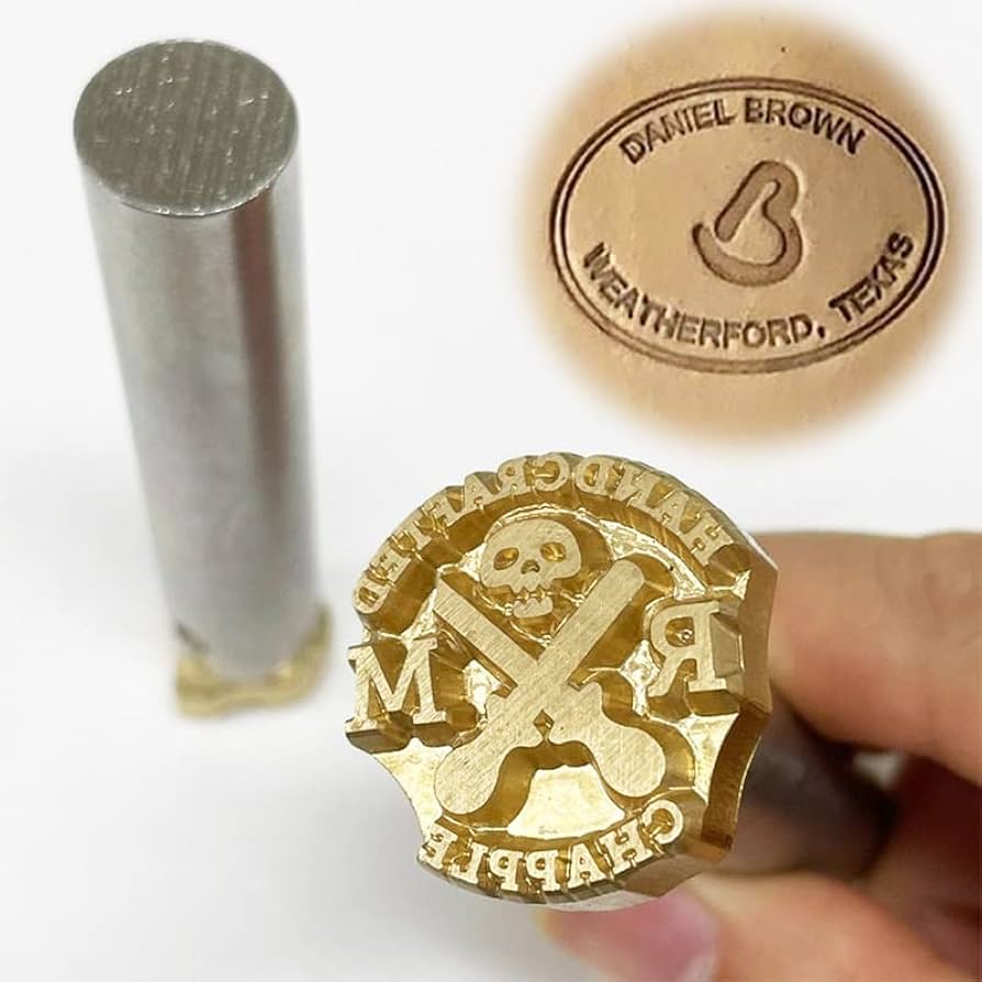 An application scenario or product detail of custom leather stamp logo - Image 2