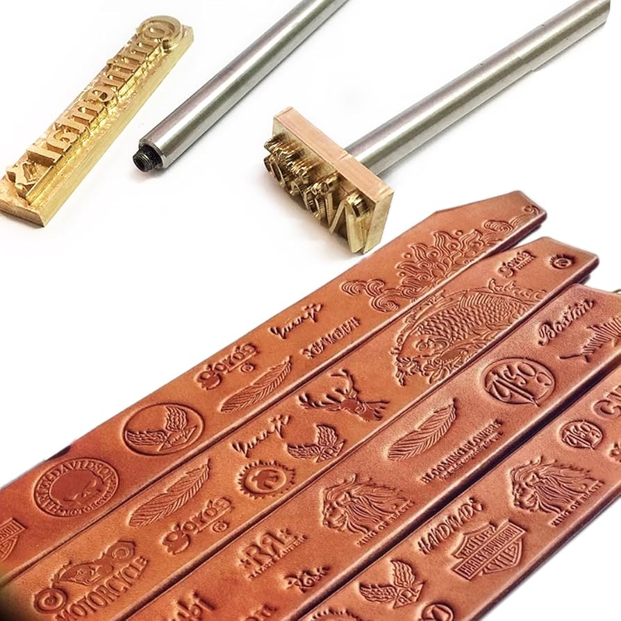 An application scenario or product detail of custom leather stamp logo - Image 4