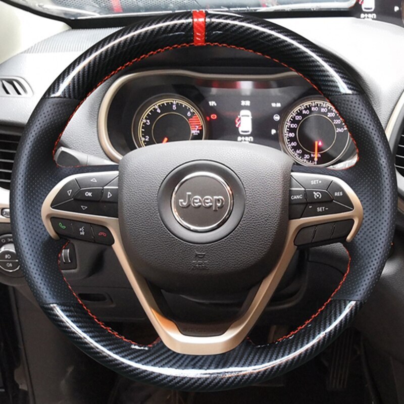 An application scenario or product detail of custom leather steering wheel covers - Image 7