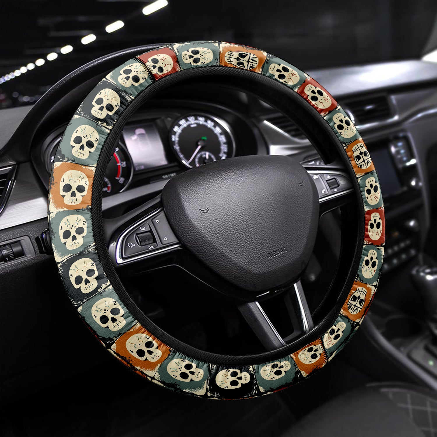 An application scenario or product detail of custom leather steering wheel covers - Image 19