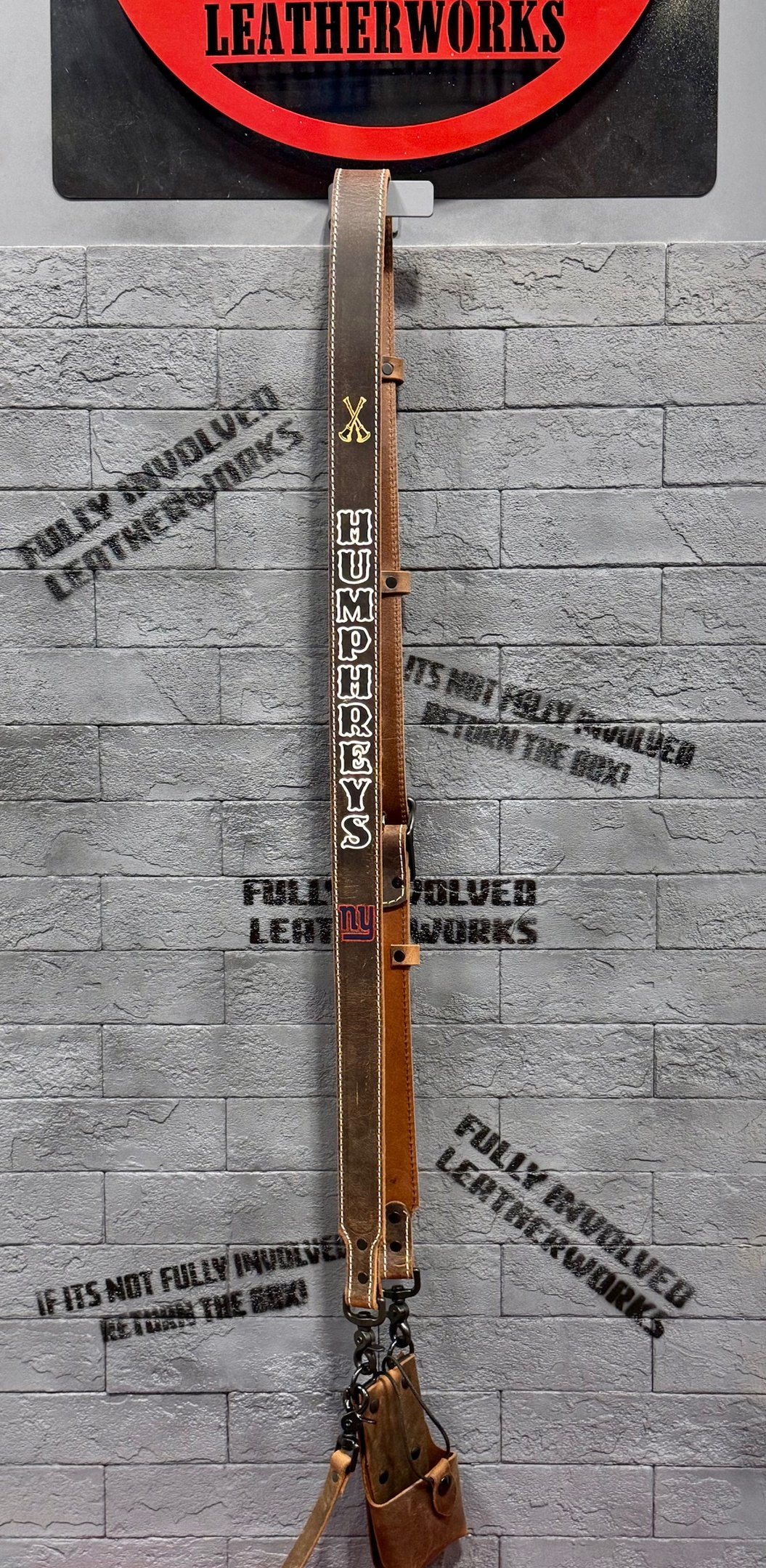 An application scenario or product detail of custom leather straps - Image 5