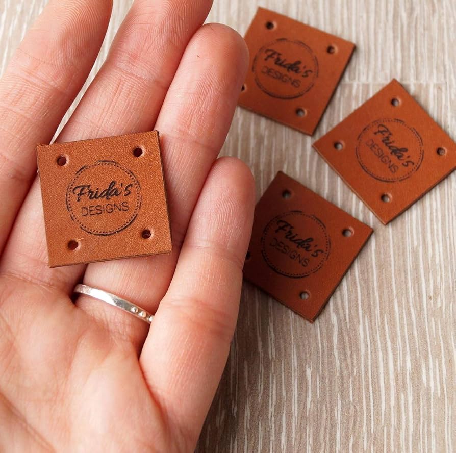 An application scenario or product detail of custom leather tags - Image 7