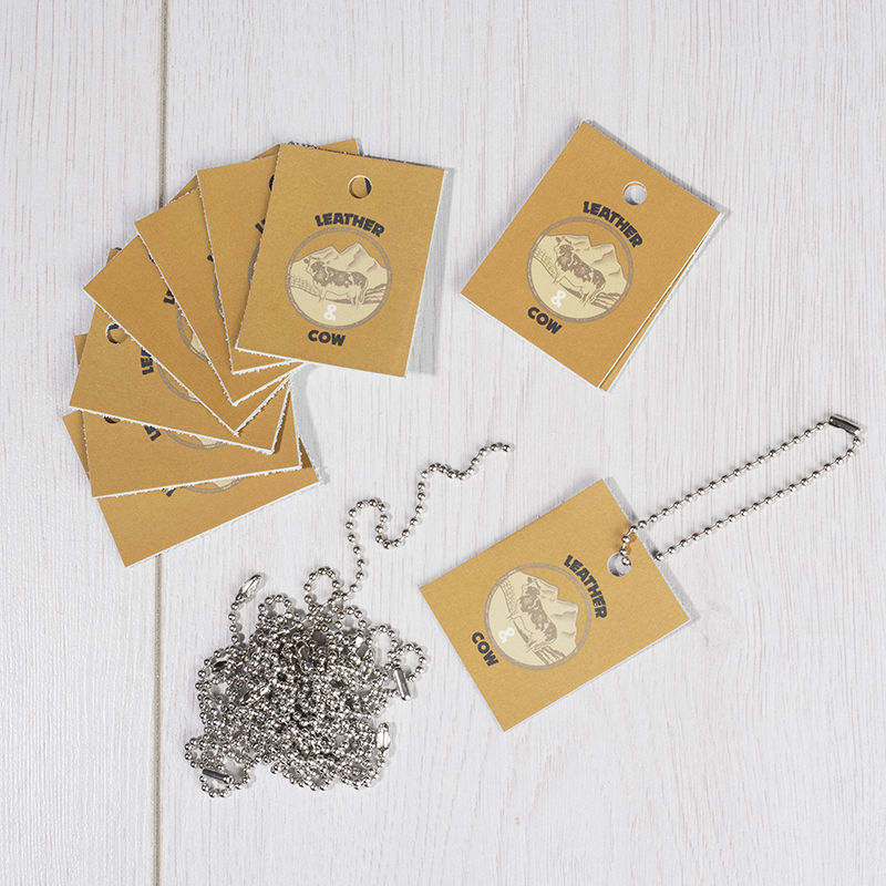 An application scenario or product detail of custom leather tags - Image 9