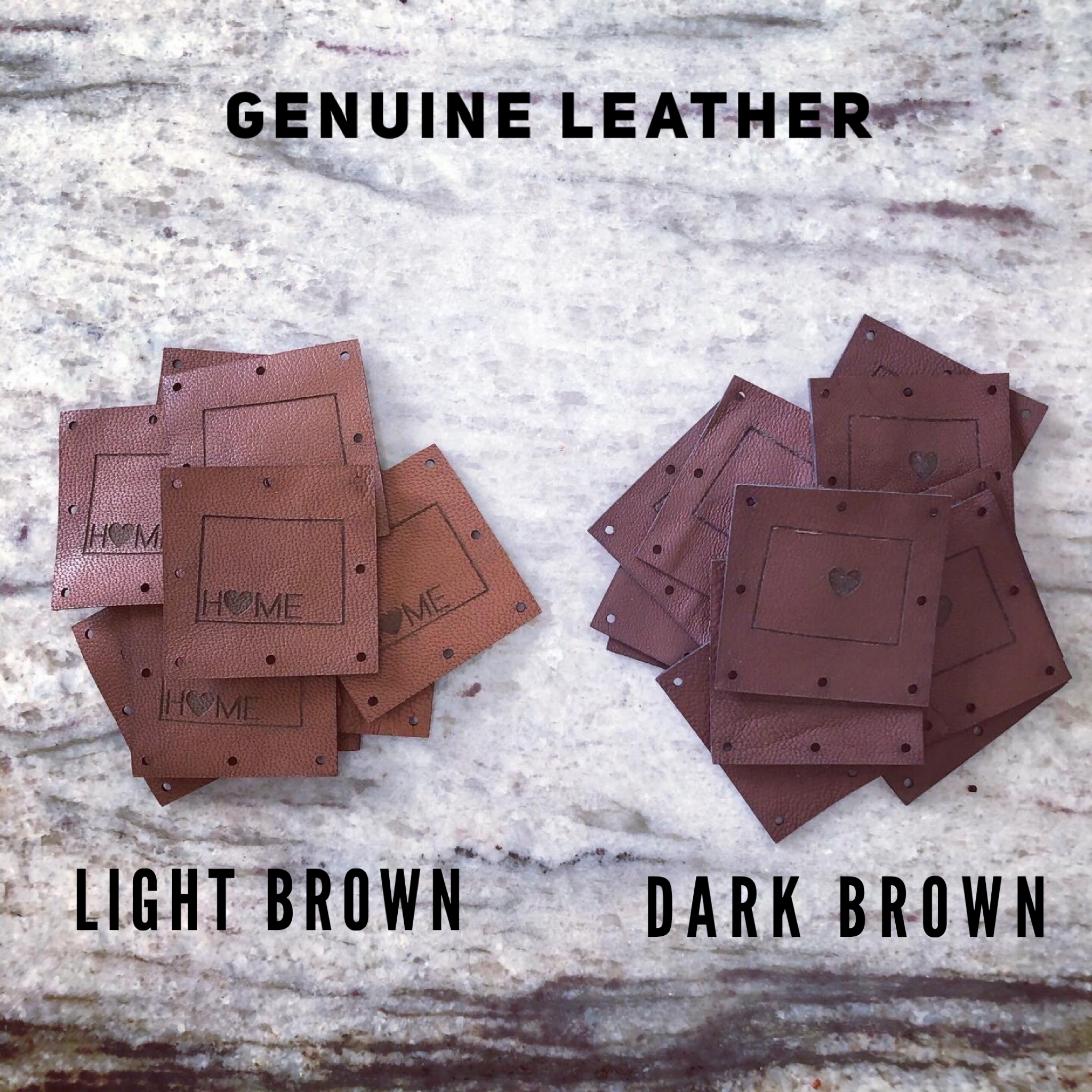 An application scenario or product detail of custom leather tags for crochet - Image 11