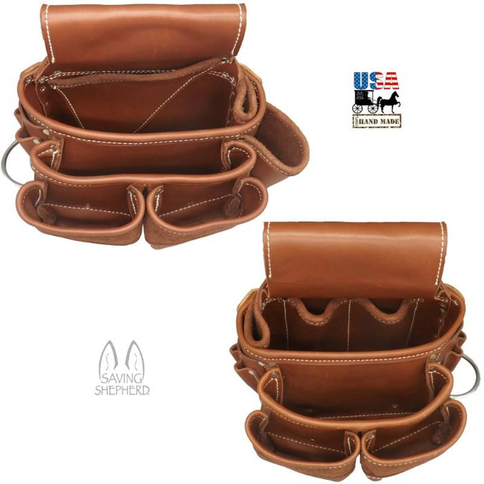 An application scenario or product detail of custom leather tool pouch - Image 4