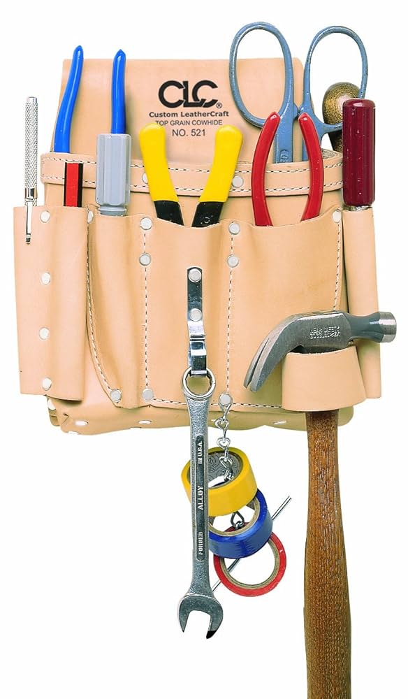 An application scenario or product detail of custom leather tool pouch - Image 5