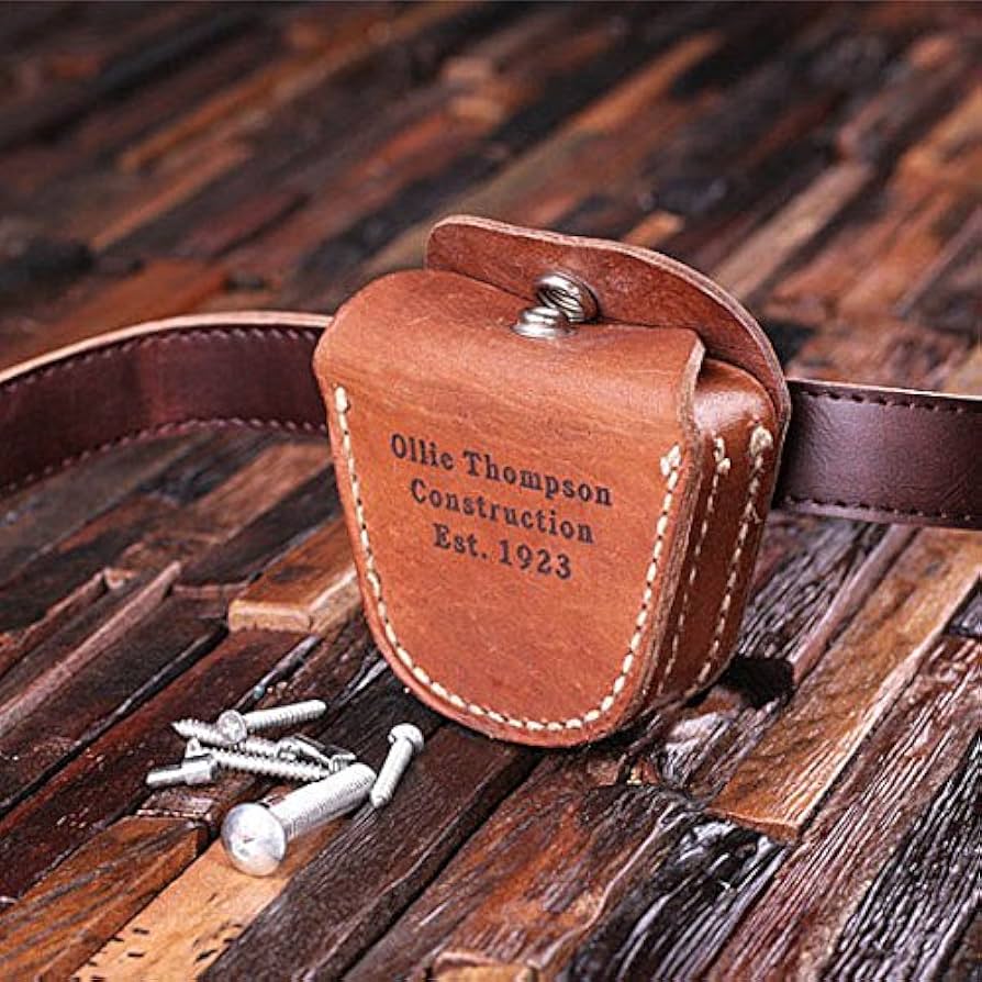 An application scenario or product detail of custom leather tool pouch - Image 6