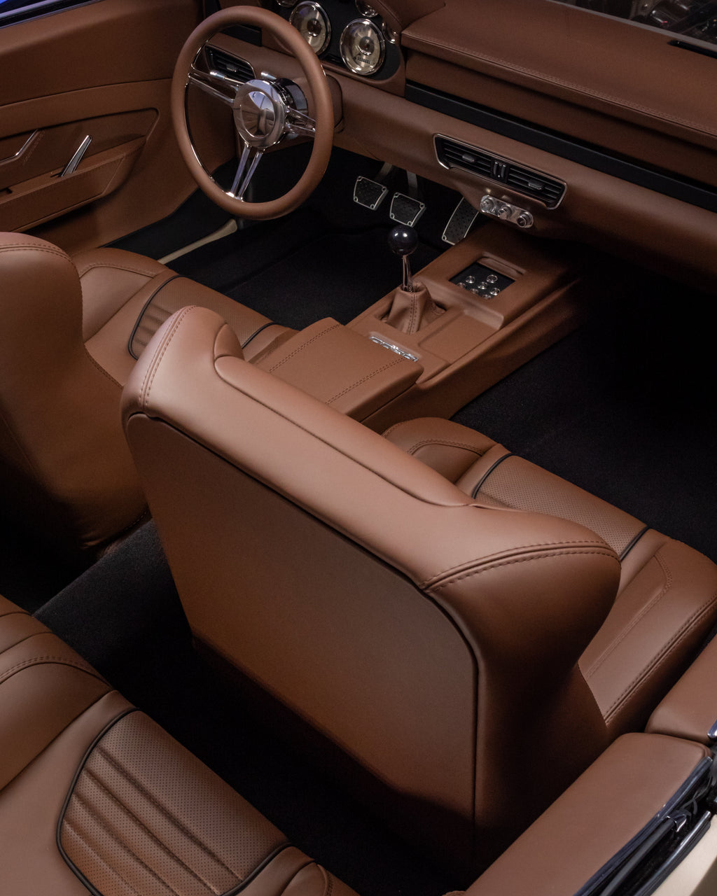 An application scenario or product detail of custom leather upholstery - Image 19