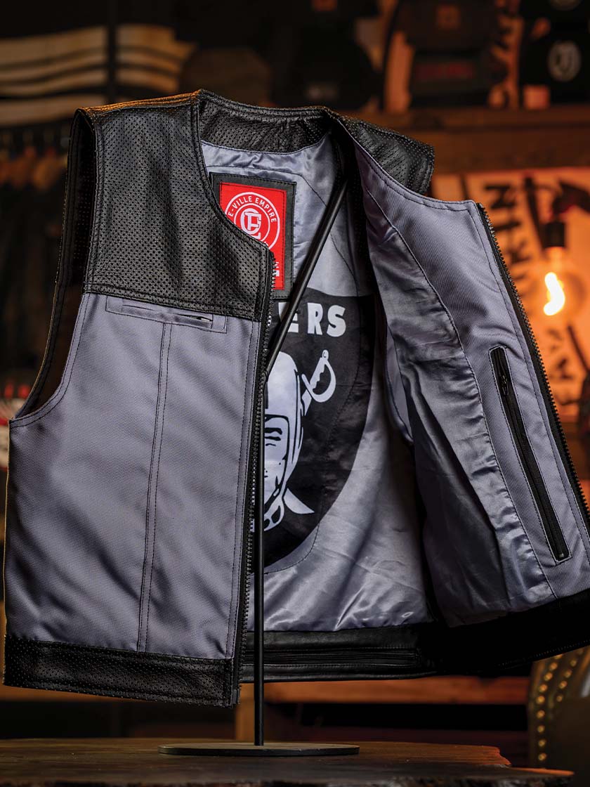 An application scenario or product detail of custom leather vest - Image 18