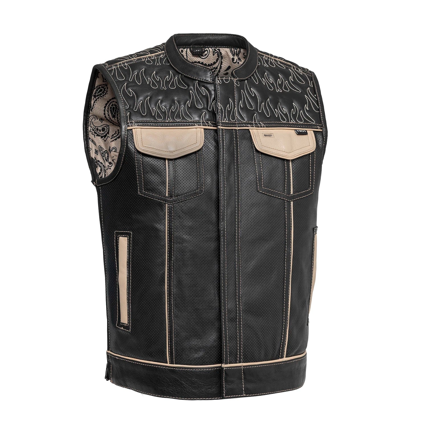 An application scenario or product detail of custom leather vest - Image 19