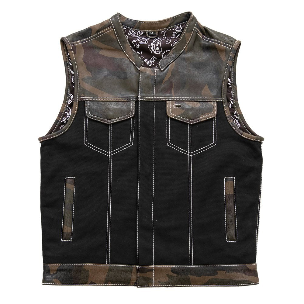 An application scenario or product detail of custom leather vest for men - Image 14