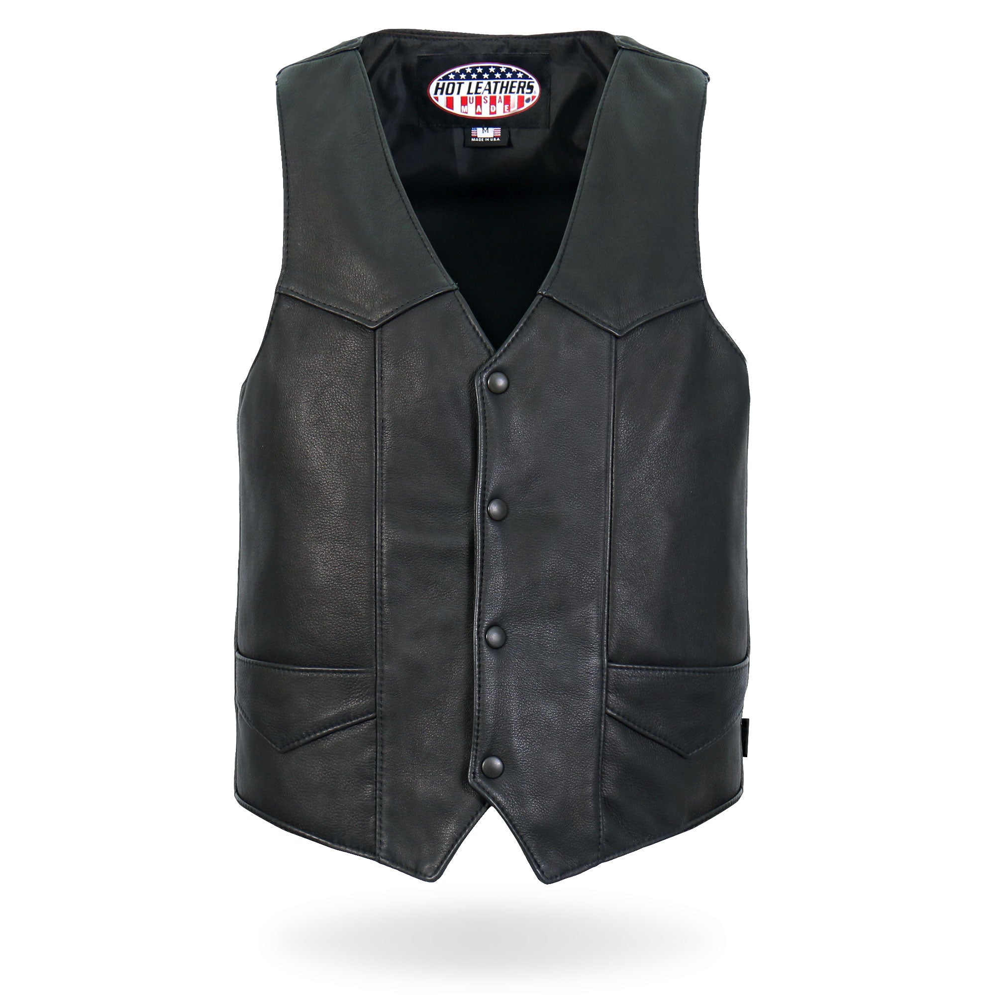 An application scenario or product detail of custom leather vest for men - Image 16