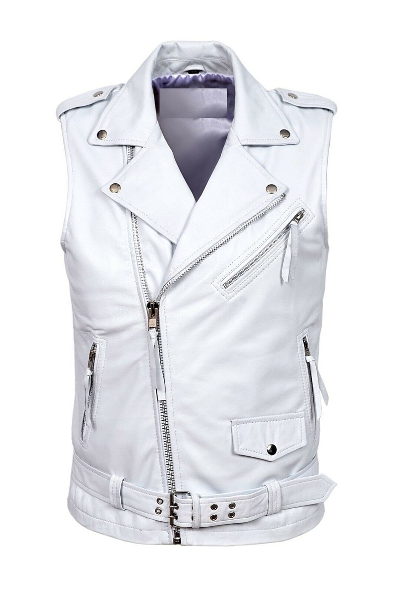 An application scenario or product detail of custom leather vest for men - Image 22