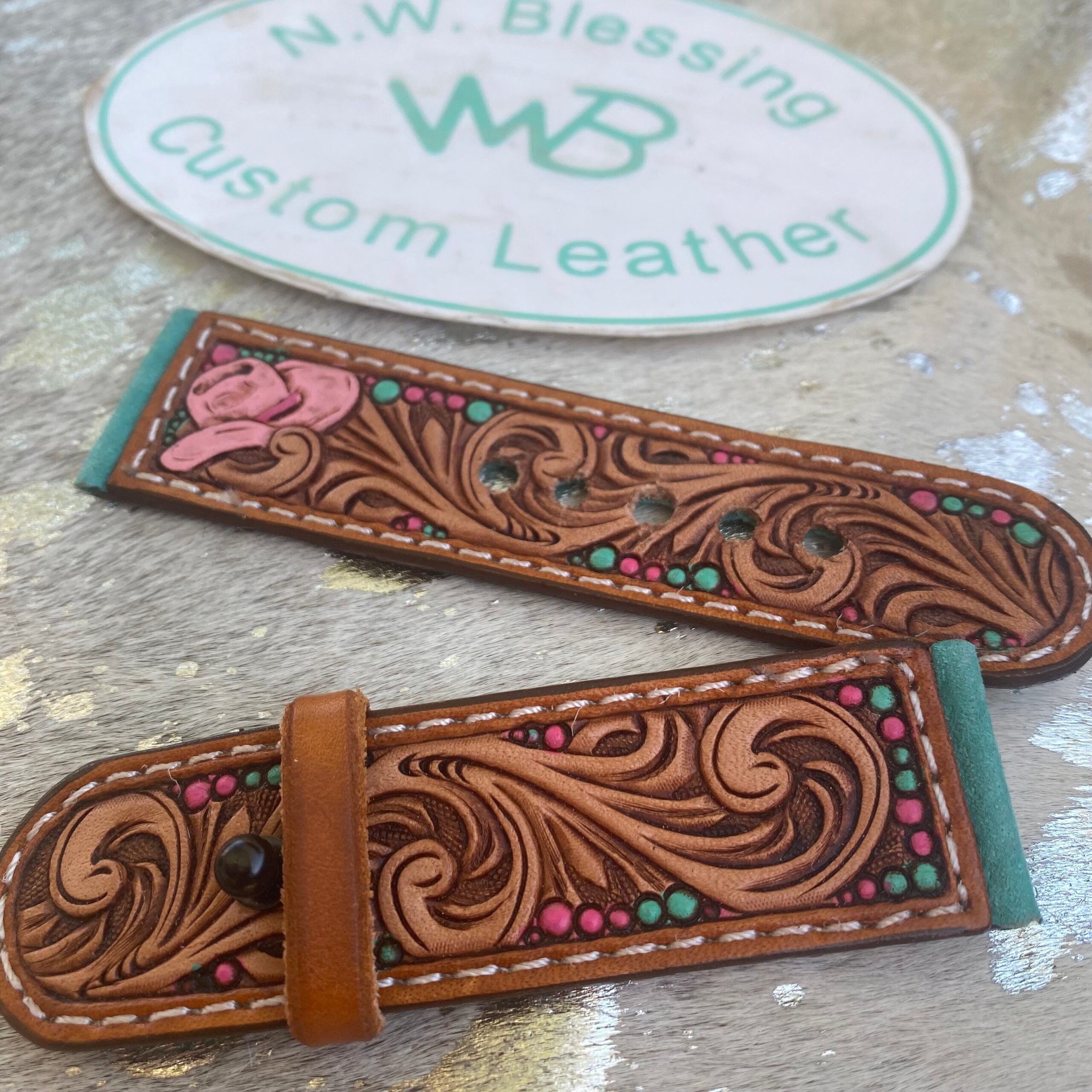 An application scenario or product detail of custom leather watch bands - Image 9