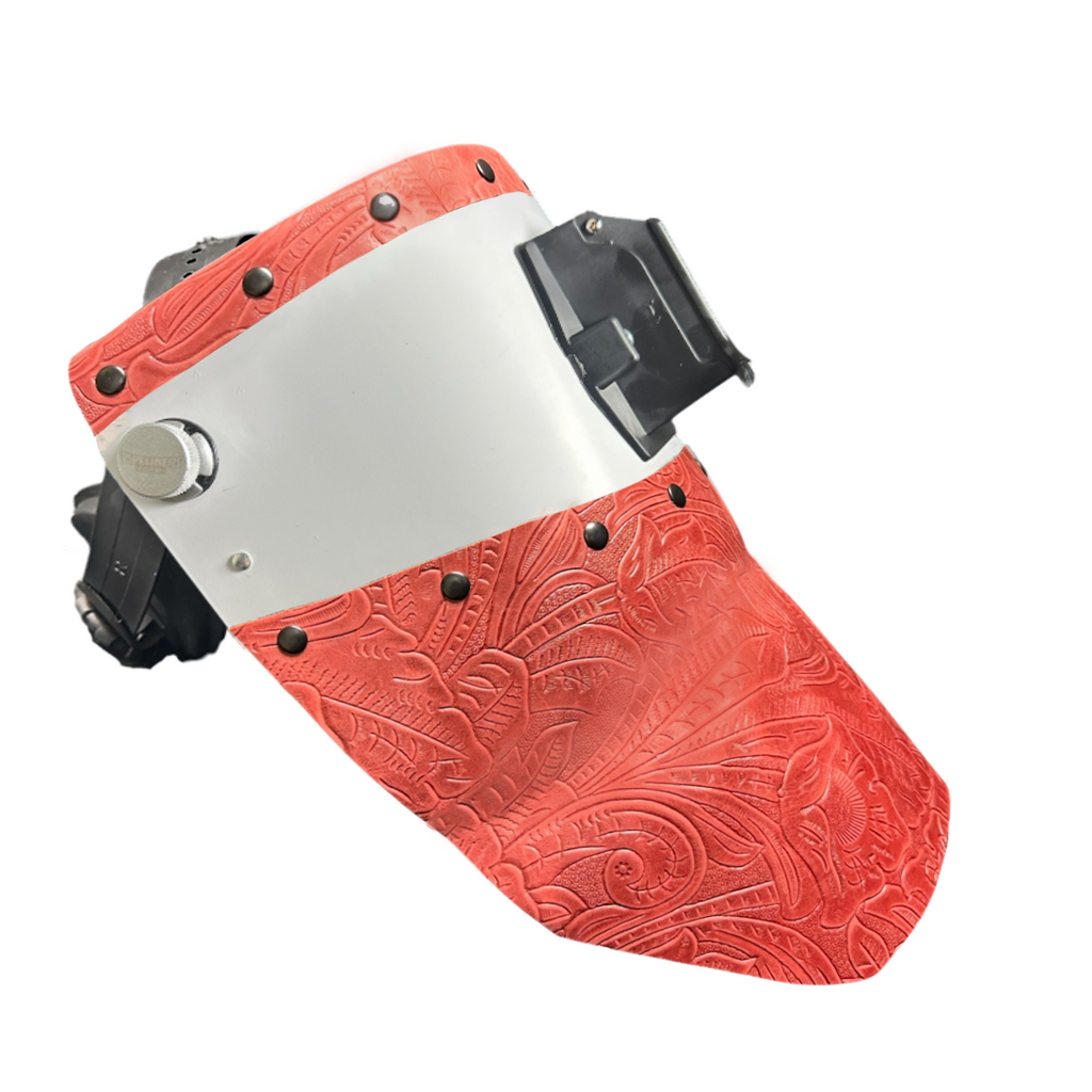 An application scenario or product detail of custom leather welding hoods - Image 12