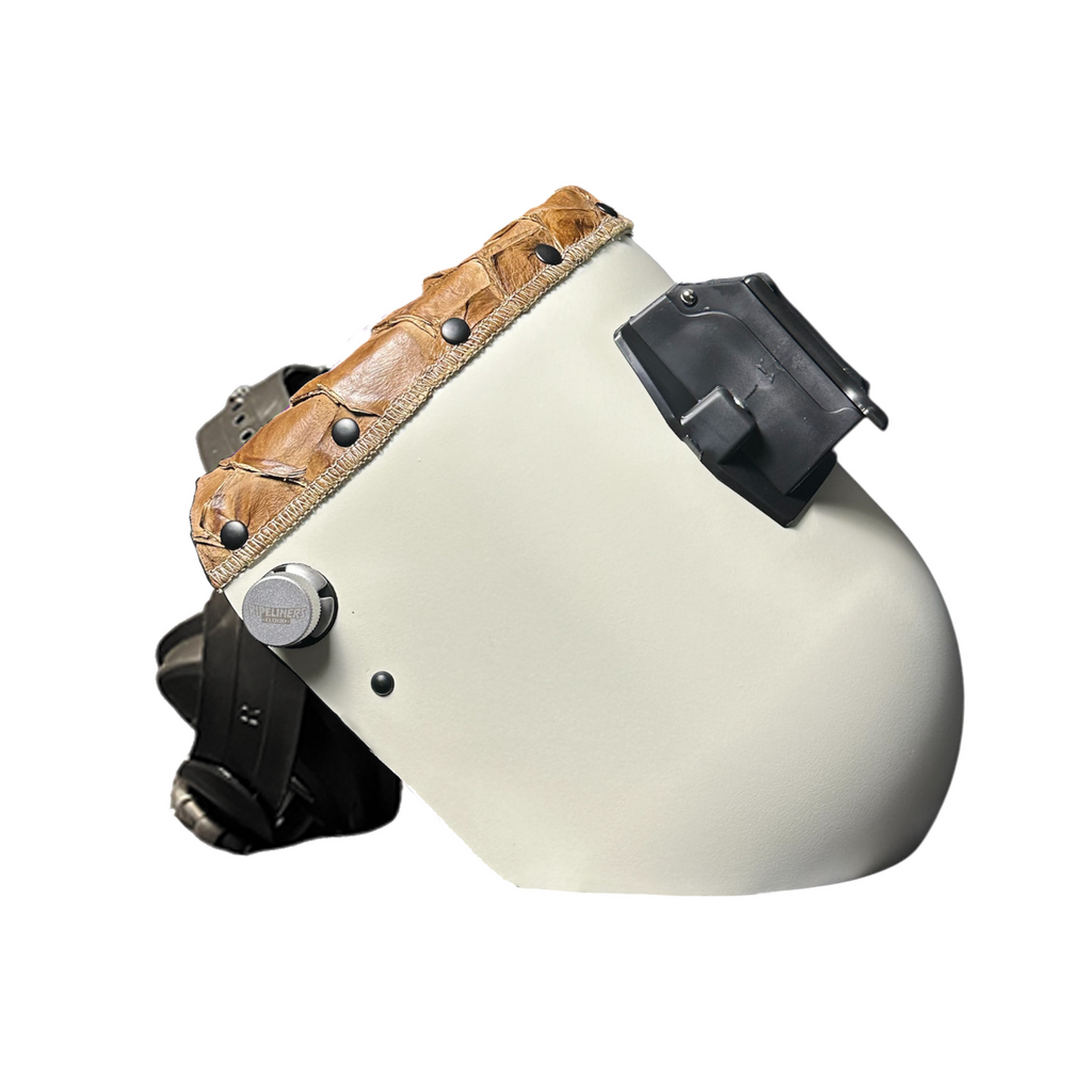 Featured image for the custom leather welding hoods guide