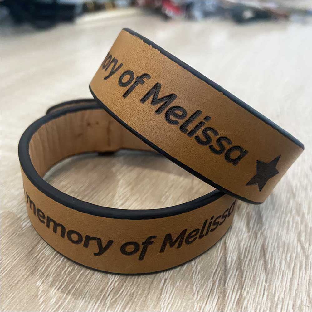 An application scenario or product detail of custom leather wristbands - Image 5