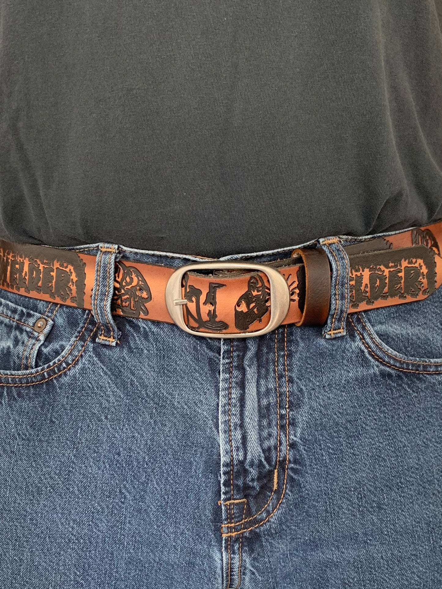 An application scenario or product detail of custom made leather belts - Image 6