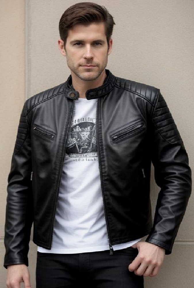 An application scenario or product detail of custom made leather clothing - Image 6