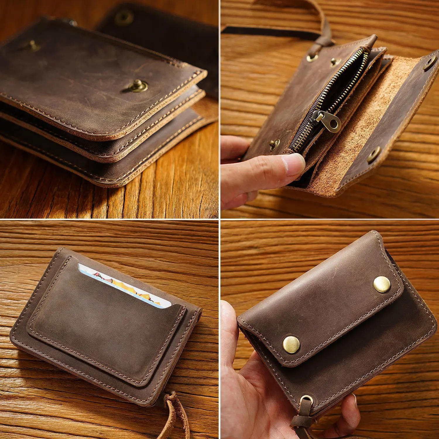 An application scenario or product detail of custom made leather wallets - Image 16
