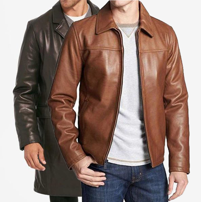 An application scenario or product detail of custom mens leather coats - Image 10