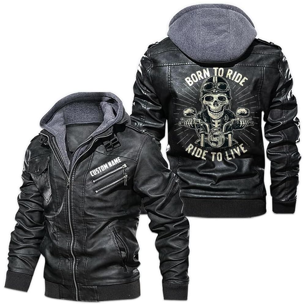 An application scenario or product detail of custom mens leather coats - Image 13