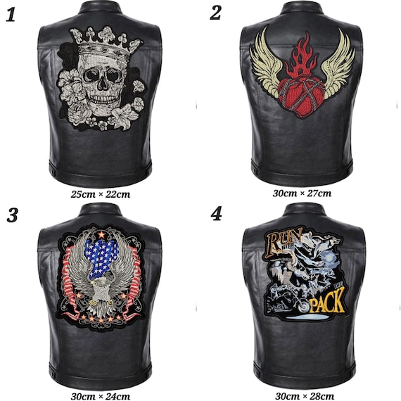 An application scenario or product detail of custom patches for leather vest - Image 10