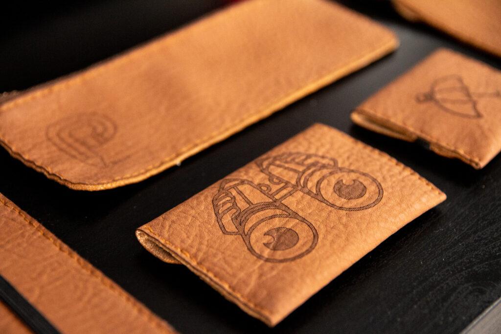 An application scenario or product detail of custom printed leather - Image 9