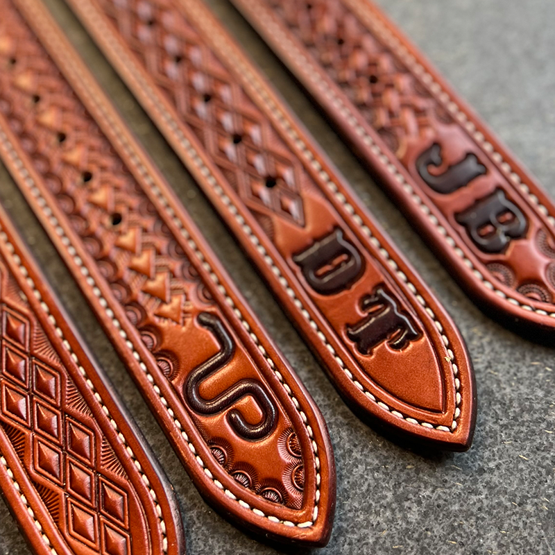 An application scenario or product detail of custom western leather belts - Image 4