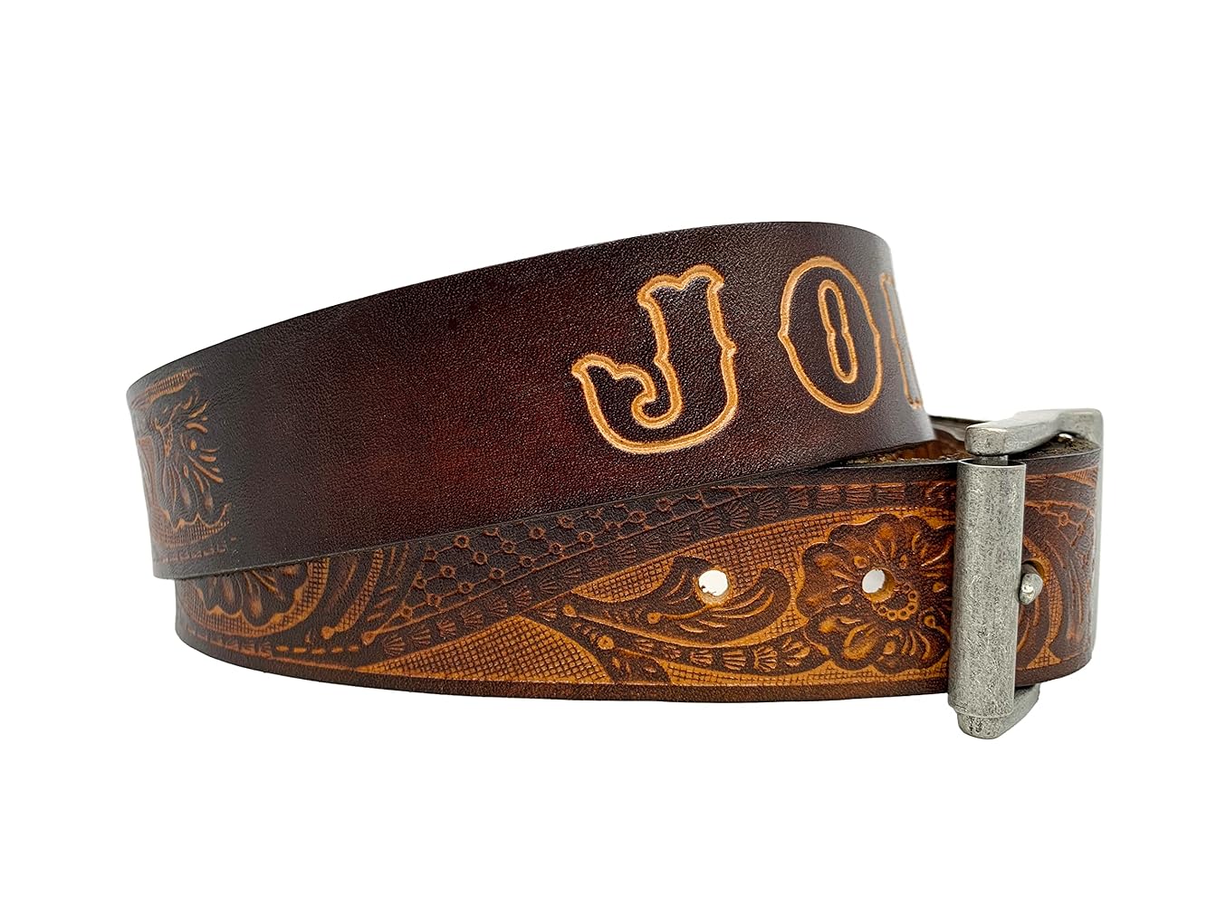 An application scenario or product detail of custom western leather belts - Image 16
