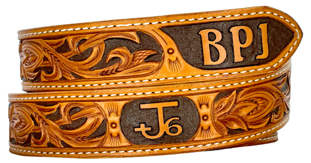 An application scenario or product detail of custom western leather belts - Image 22