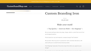 Custom Branding Iron - Key Product