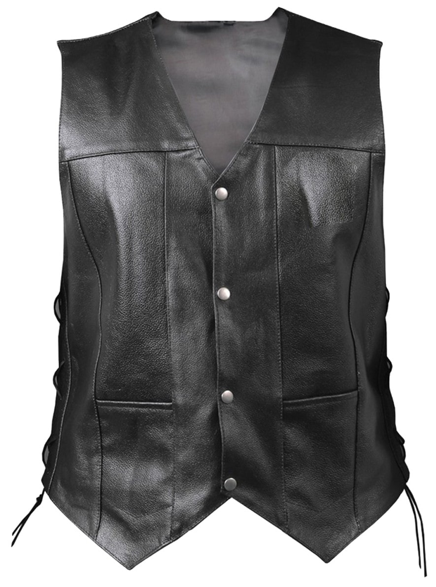 An application scenario or product detail of customize leather vest - Image 6