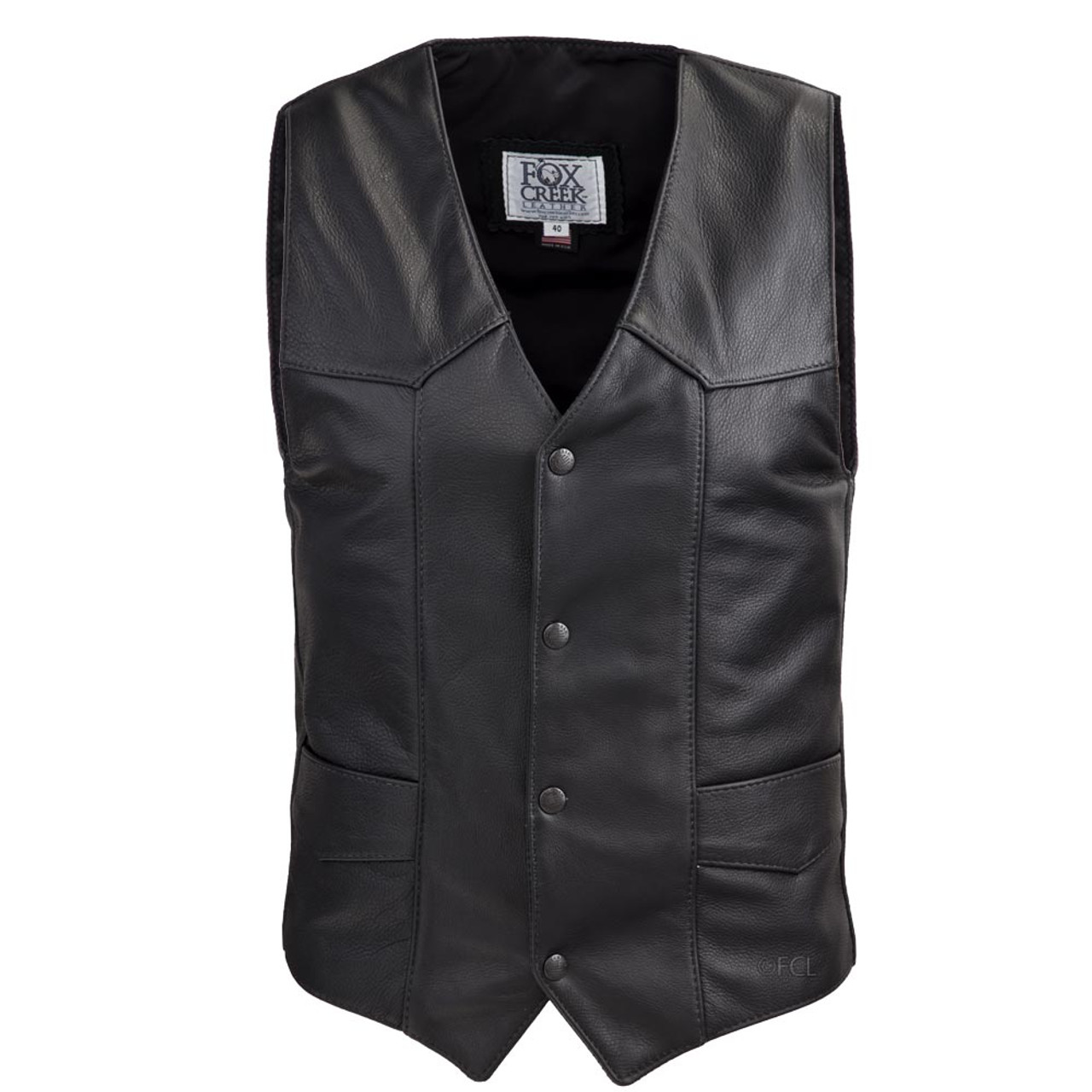 An application scenario or product detail of customize leather vest - Image 16