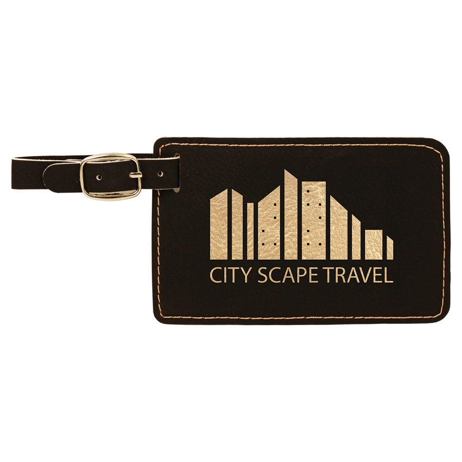 An application scenario or product detail of customized leather luggage tags - Image 5