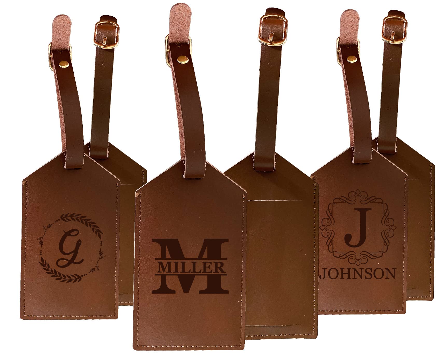 An application scenario or product detail of customized leather luggage tags - Image 7
