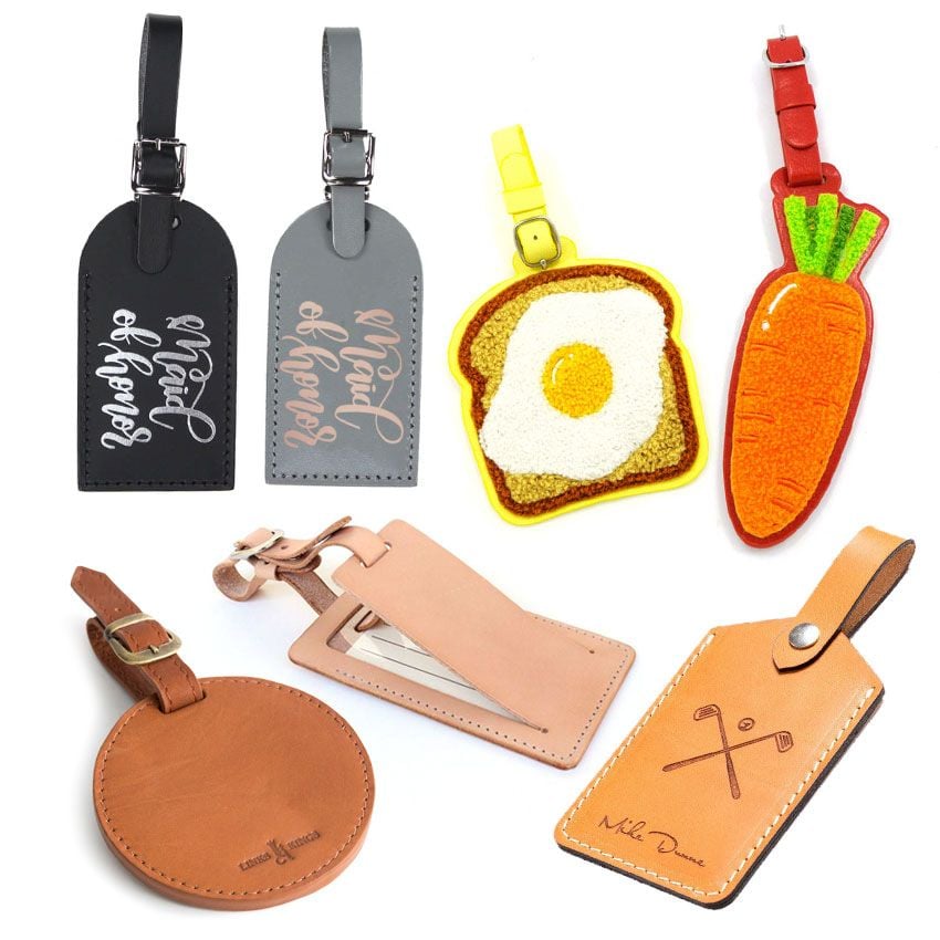 An application scenario or product detail of customized leather luggage tags - Image 22