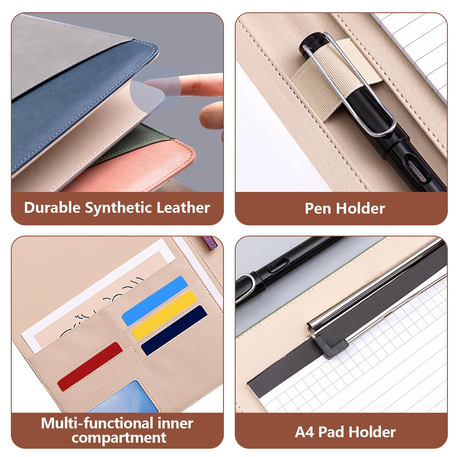 An application scenario or product detail of customized leather padfolio - Image 19