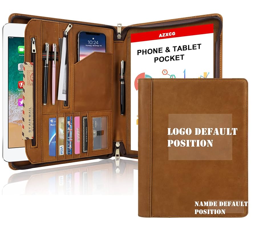An application scenario or product detail of customized leather portfolio - Image 23
