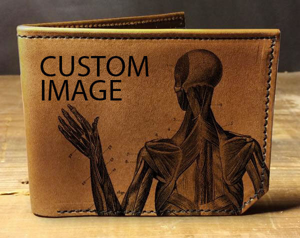 An application scenario or product detail of customized leather wallet - Image 1