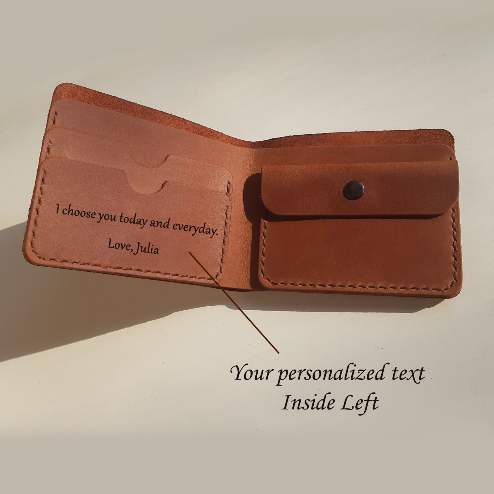 An application scenario or product detail of customized leather wallet - Image 3