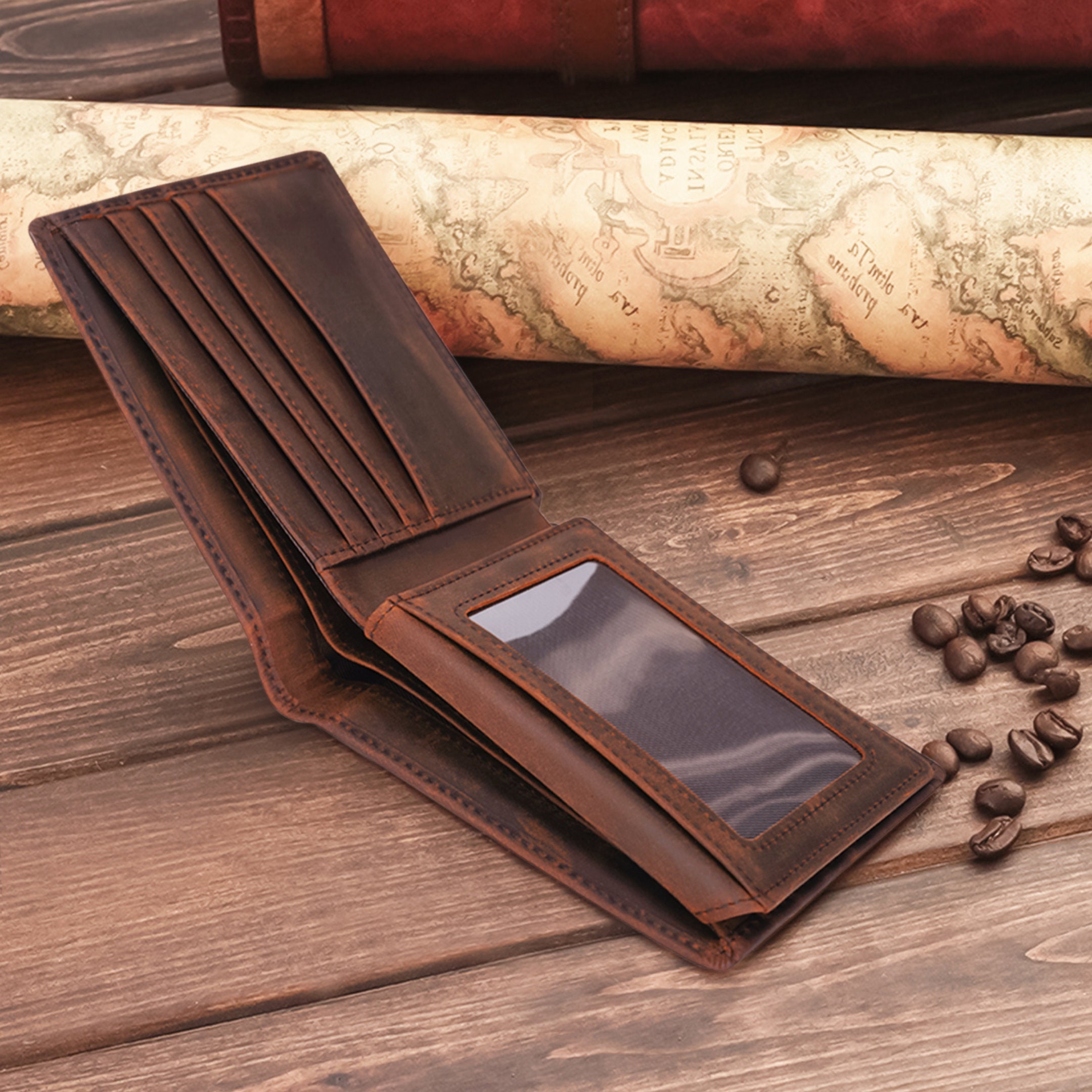 An application scenario or product detail of customized leather wallet - Image 17